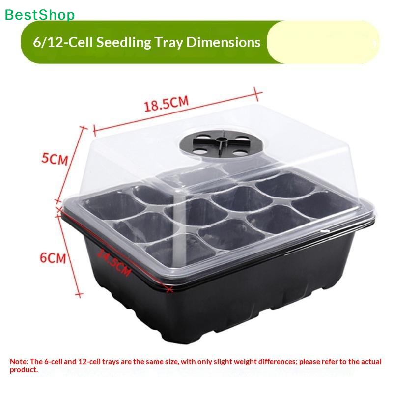 6/12-Cell Home Seed Starter Tr - Humidity Dome Kit ulasan dan harga